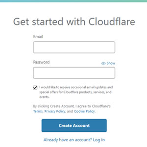 Cloudflare Create Account
