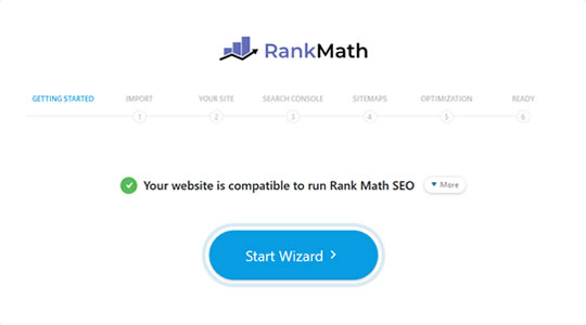 Rank Math Start Wizard